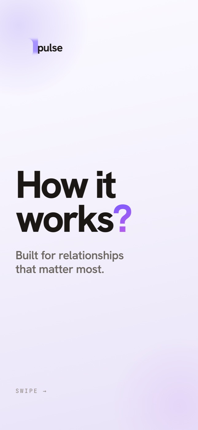 Pulse how it works screen